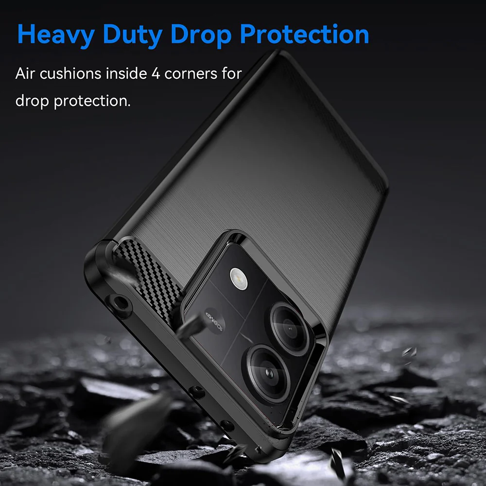 Case for Xiaomi Redmi Note 13 4G, Techsuit, Carbon, Black - Image 5