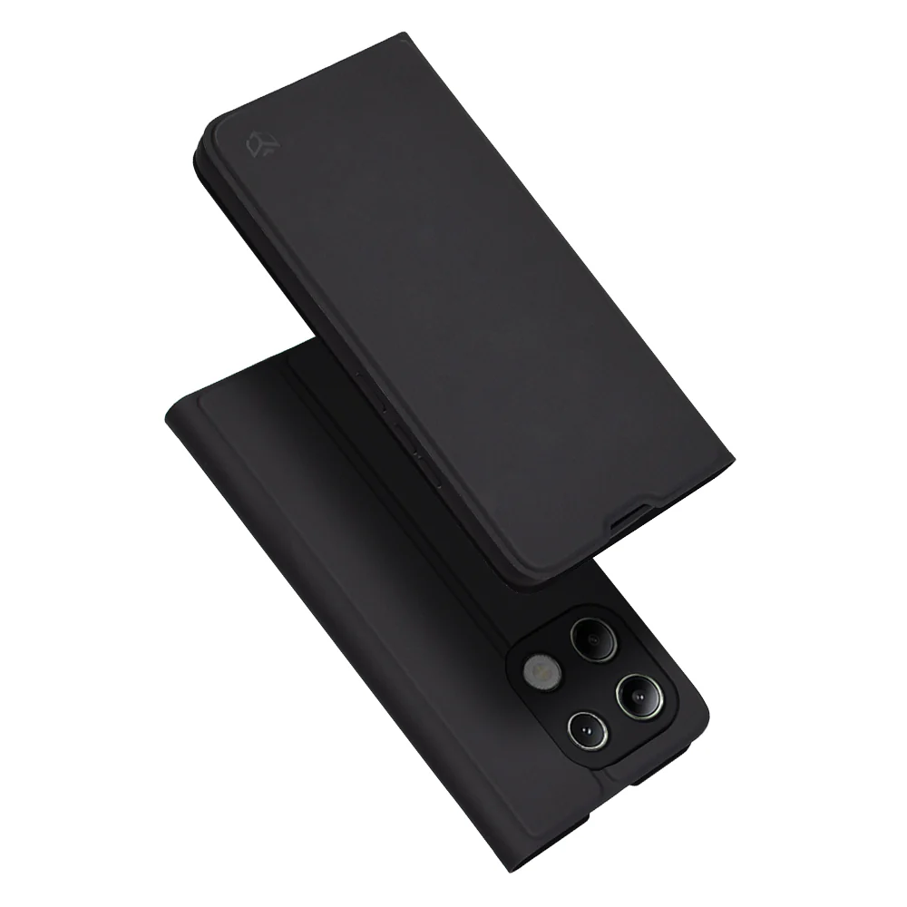 Case for Xiaomi Redmi Note 13 4G, Techsuit, Magskin Book, Black