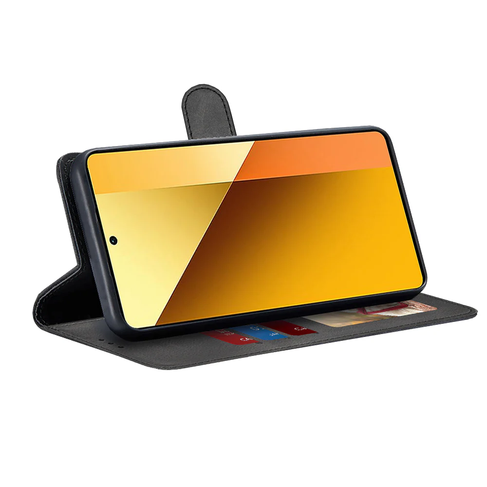 Case for Xiaomi Redmi Note 13 5G, Techsuit, Diary Book, Black - Image 2