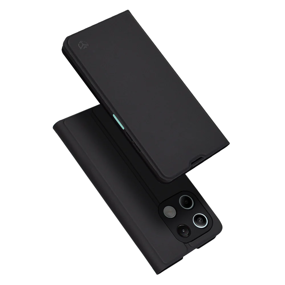 Case for Xiaomi Redmi Note 13 5G, Techsuit, Magskin Book, Black