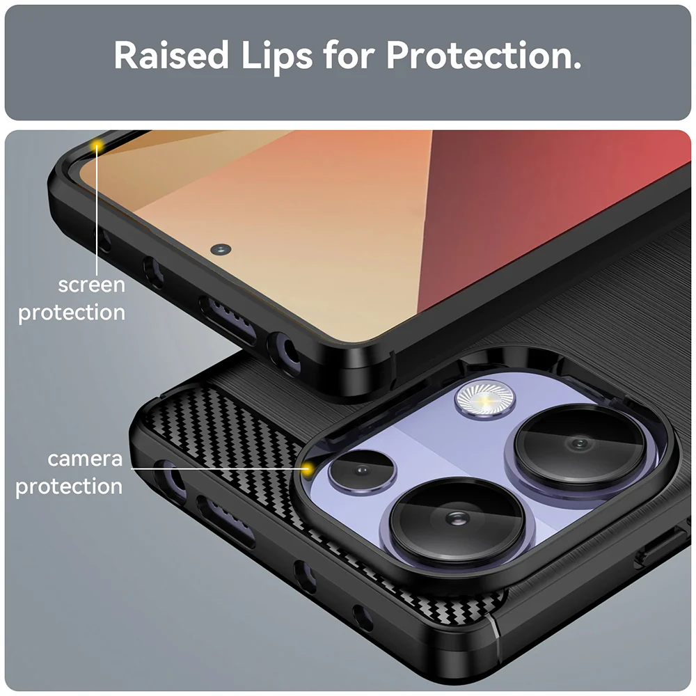 Case for Xiaomi Redmi Note 13 Pro 4G / Poco M6 Pro 4G, Techsuit, Carbon, Blue - Image 5