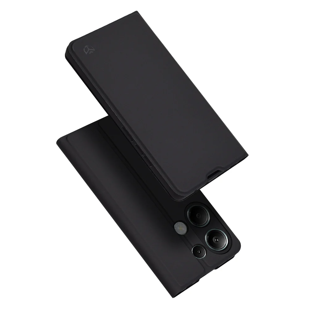 Case for Xiaomi Redmi Note 13 Pro 4G / Poco M6 Pro 4G, Techsuit, Magskin Book, Black