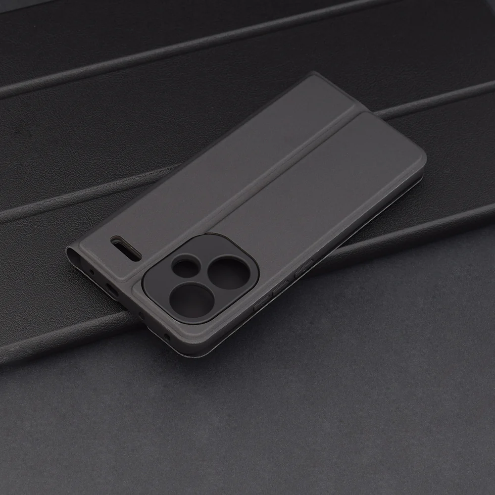 Case for Xiaomi Redmi Note 13 Pro+, Techsuit, Magskin Book, Black - Image 2