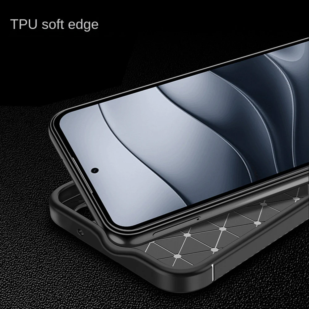 Case for Xiaomi Redmi Note 14 4G (Regional), Techsuit, CarbonFiber, Black - Image 3