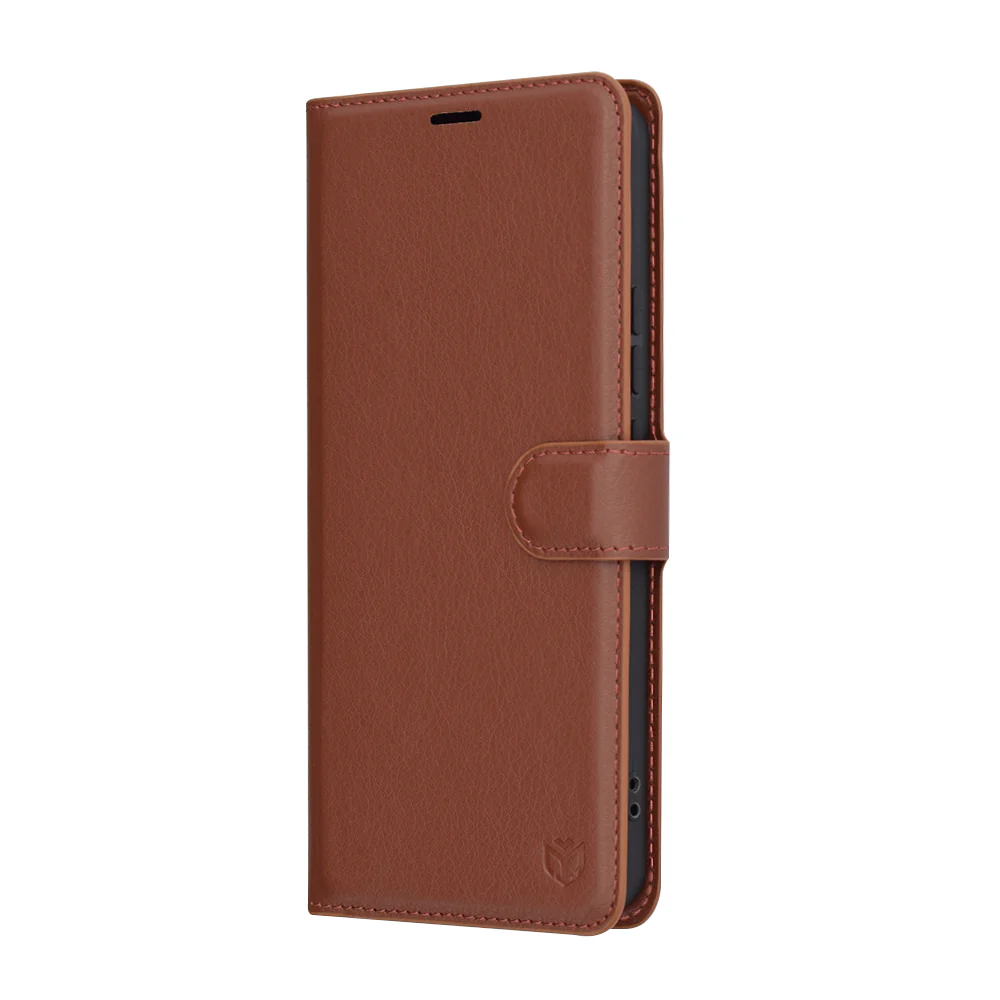 Case for Xiaomi Redmi Note 14 4G (Regional), Techsuit, Leather Folio, Brown - Image 4