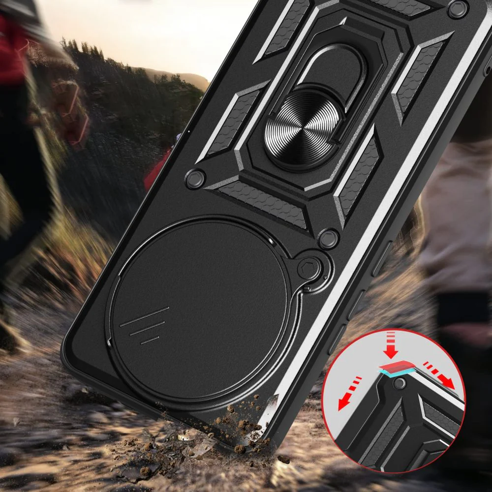 Case for Xiaomi Redmi Note 14 Pro 4G, Techsuit, CamShield, Black - Image 4