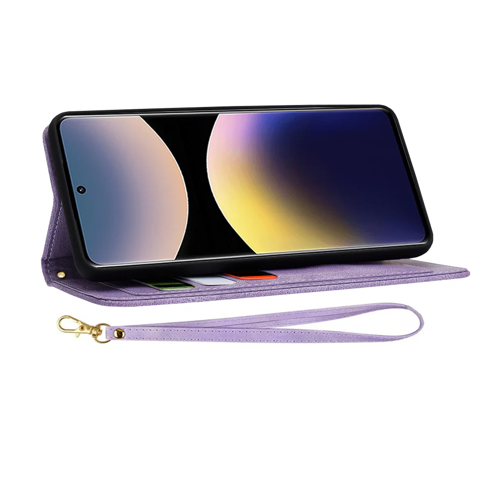 Case for Xiaomi Redmi Note 14 Pro 4G, Techsuit, FlipCraft, Purple - Image 4