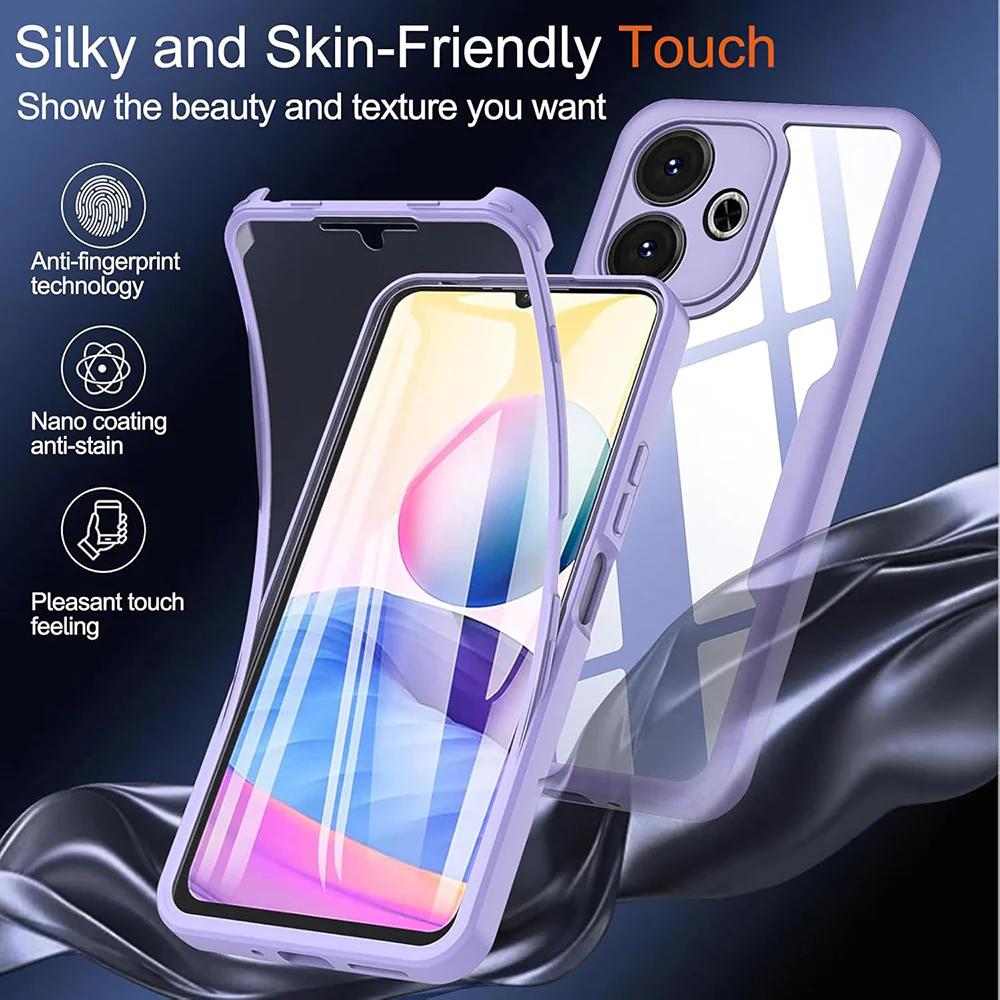 Case for Xiaomi Redmi Note 14 Pro+ 5G / Note 14 Pro 5G / Poco X7, Techsuit, ColorVerse 360, Purple - Image 4
