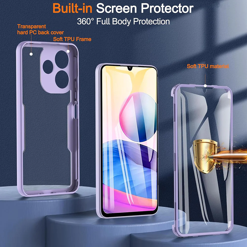 Case for Xiaomi Redmi Note 14 Pro+ 5G / Note 14 Pro 5G / Poco X7, Techsuit, ColorVerse 360, Purple - Image 5