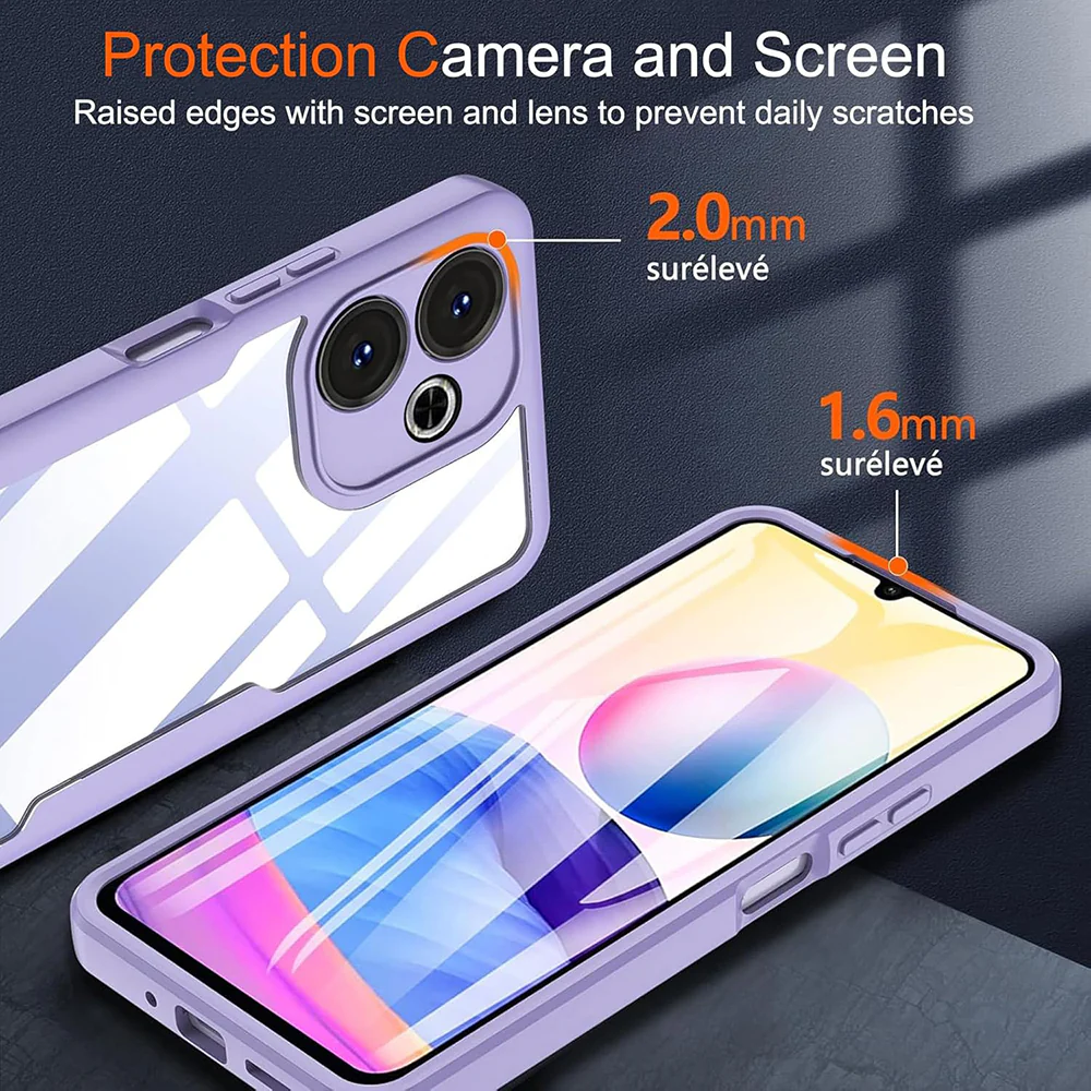 Case for Xiaomi Redmi Note 14 Pro+ 5G / Note 14 Pro 5G / Poco X7, Techsuit, ColorVerse 360, Purple - Image 6