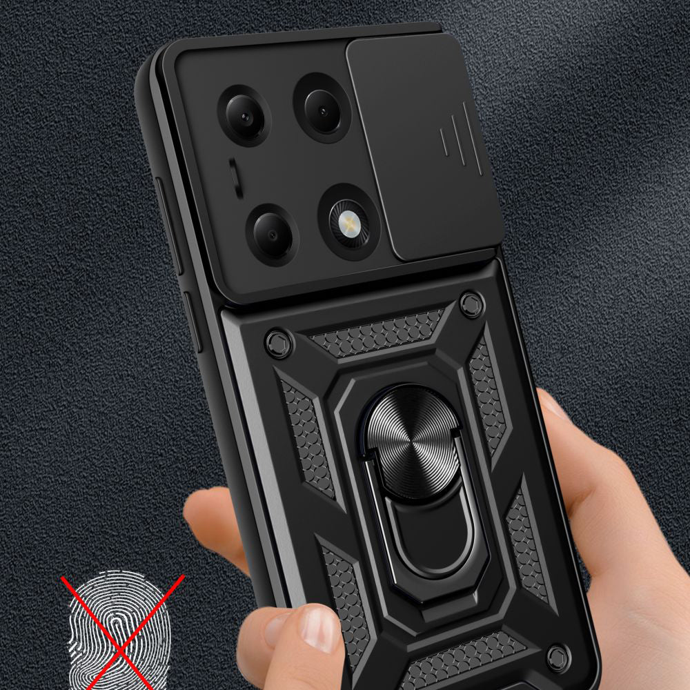 Case for Xiaomi Redmi Note 14S / Note 13 Pro 4G / Poco M6 Pro 4G, Techsuit, CamShield, Black - Image 2