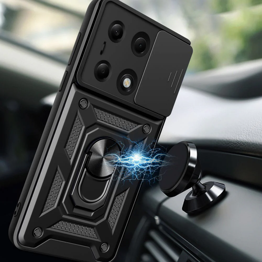 Case for Xiaomi Redmi Note 14S / Note 13 Pro 4G / Poco M6 Pro 4G, Techsuit, CamShield, Black - Image 5