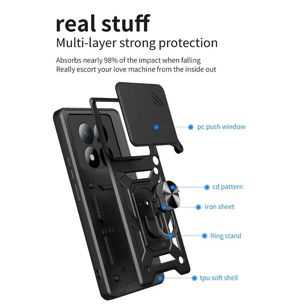 Case for Xiaomi Redmi Note 15 Pro 5G, Techsuit, CamShield, Gold - Image 3