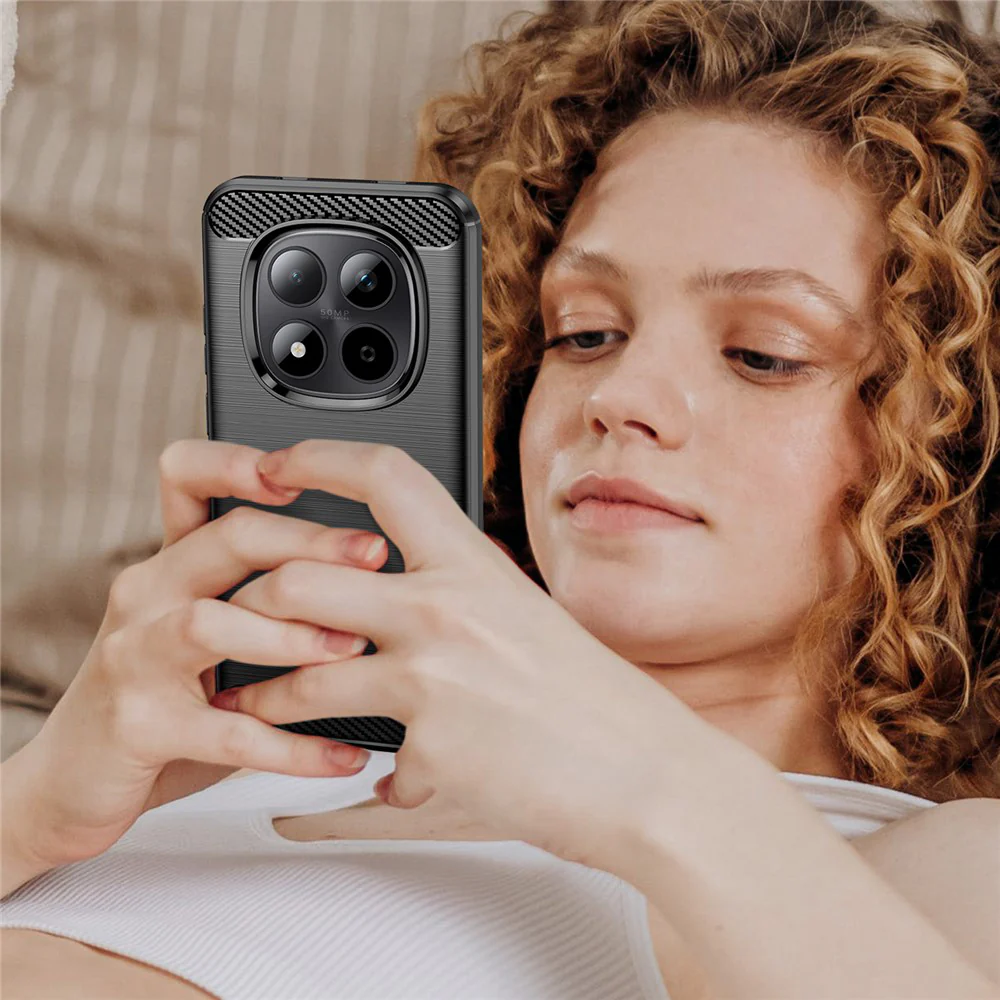 Case for Xiaomi Redmi Note 15 Pro 5G, Techsuit, Carbon, Black - Image 6