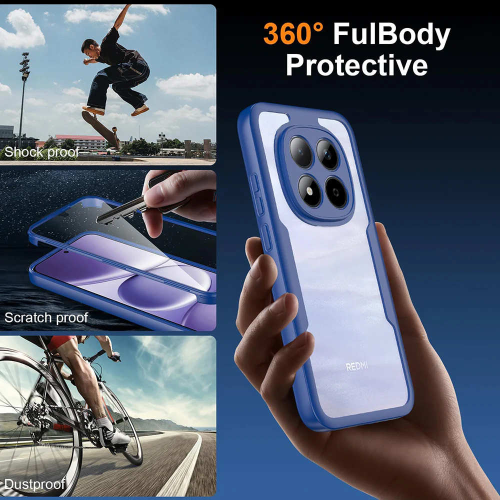 Case for Xiaomi Redmi Note 15 Pro 5G, Techsuit, ColorVerse 360, Blue - Image 5