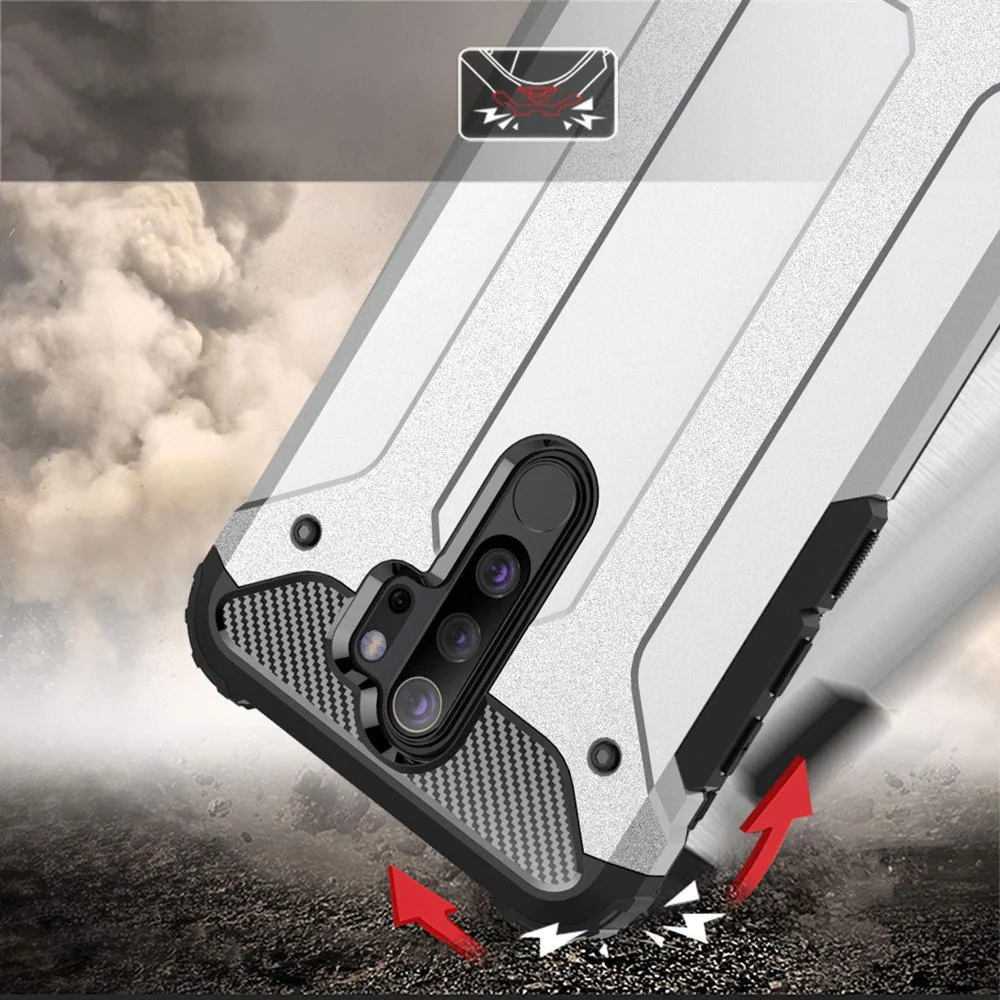 Case for Xiaomi Redmi Note 8 Pro, Techsuit, Hybrid Armor, Black - Image 7