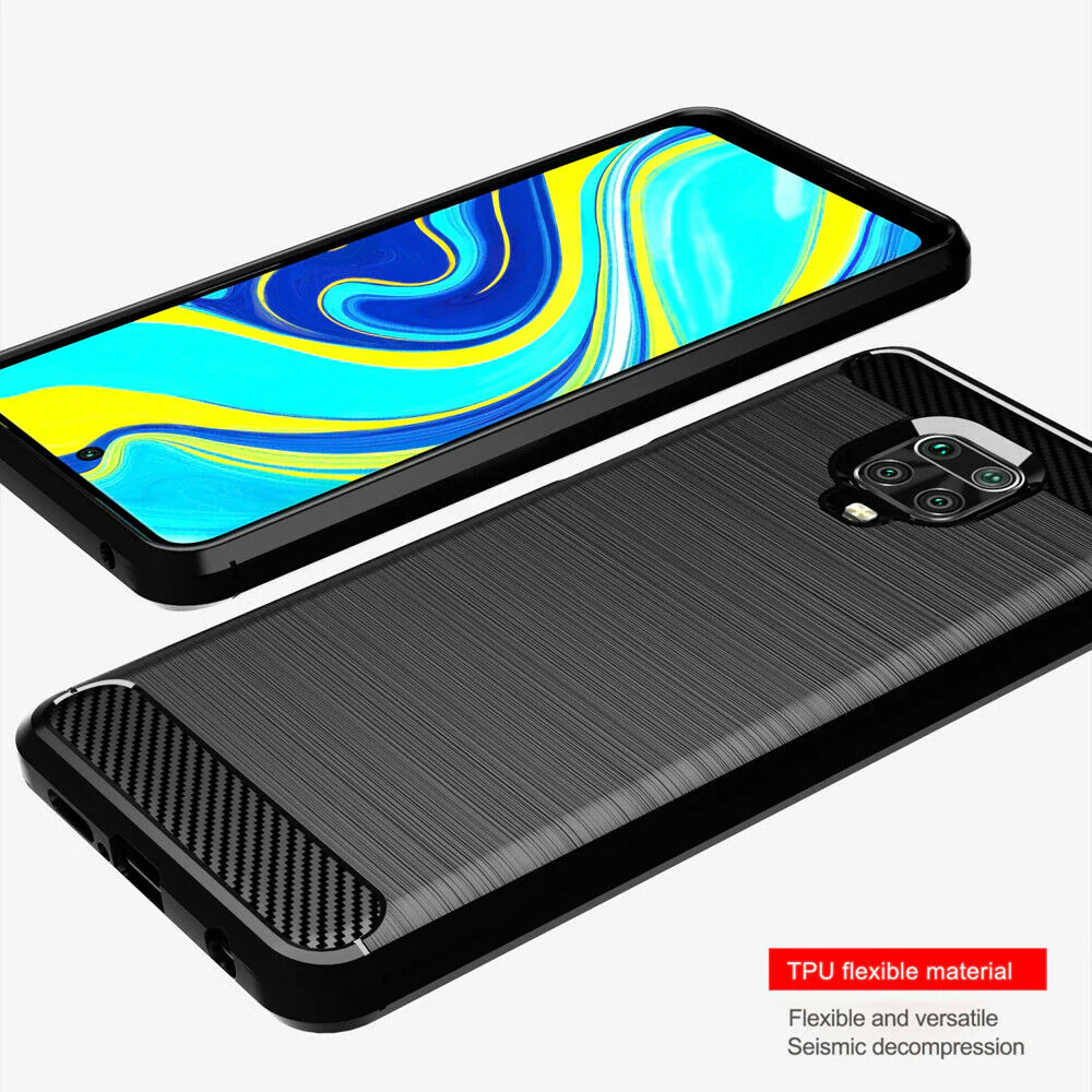 Case for Xiaomi Redmi Note 9S / Note 9 Pro / Note 9 Pro Max, Techsuit, Carbon, Black - Image 3