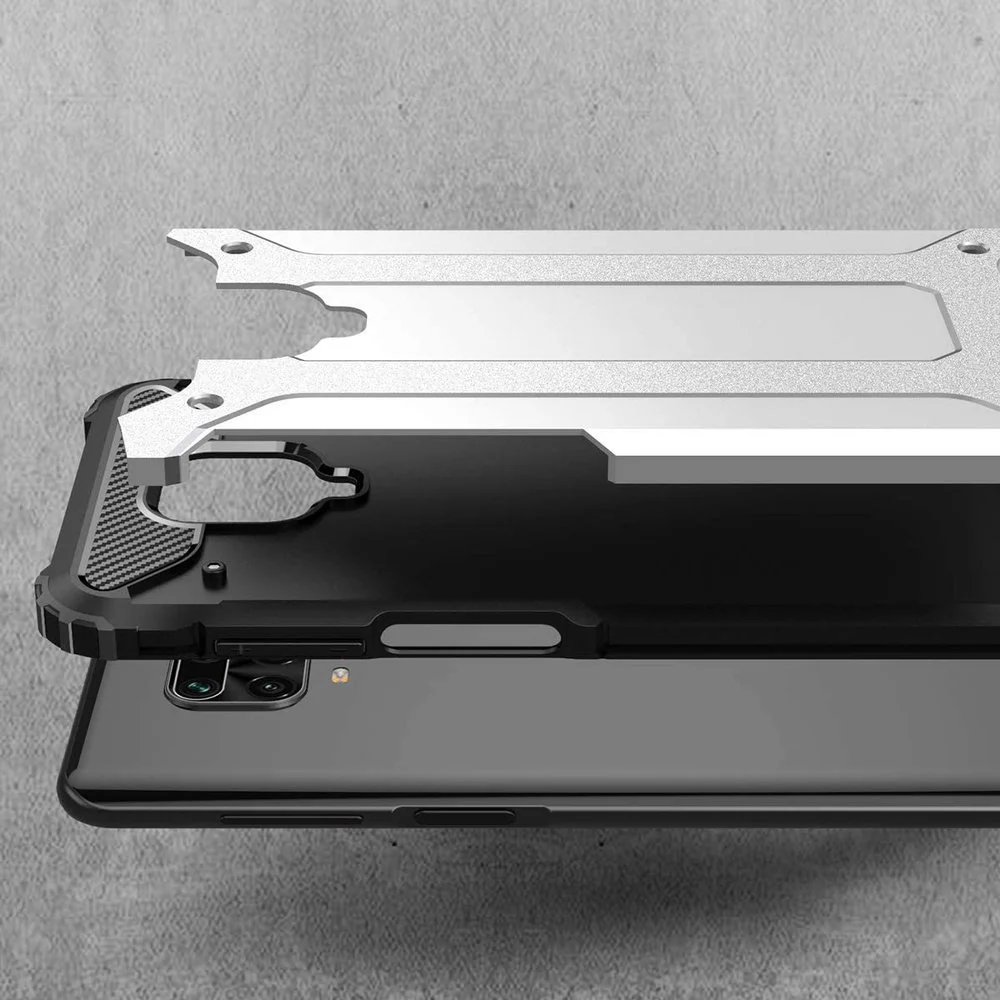 Case for Xiaomi Redmi Note 9S / Note 9 Pro / Note 9 Pro Max, Techsuit, Hybrid Armor, Black - Image 3