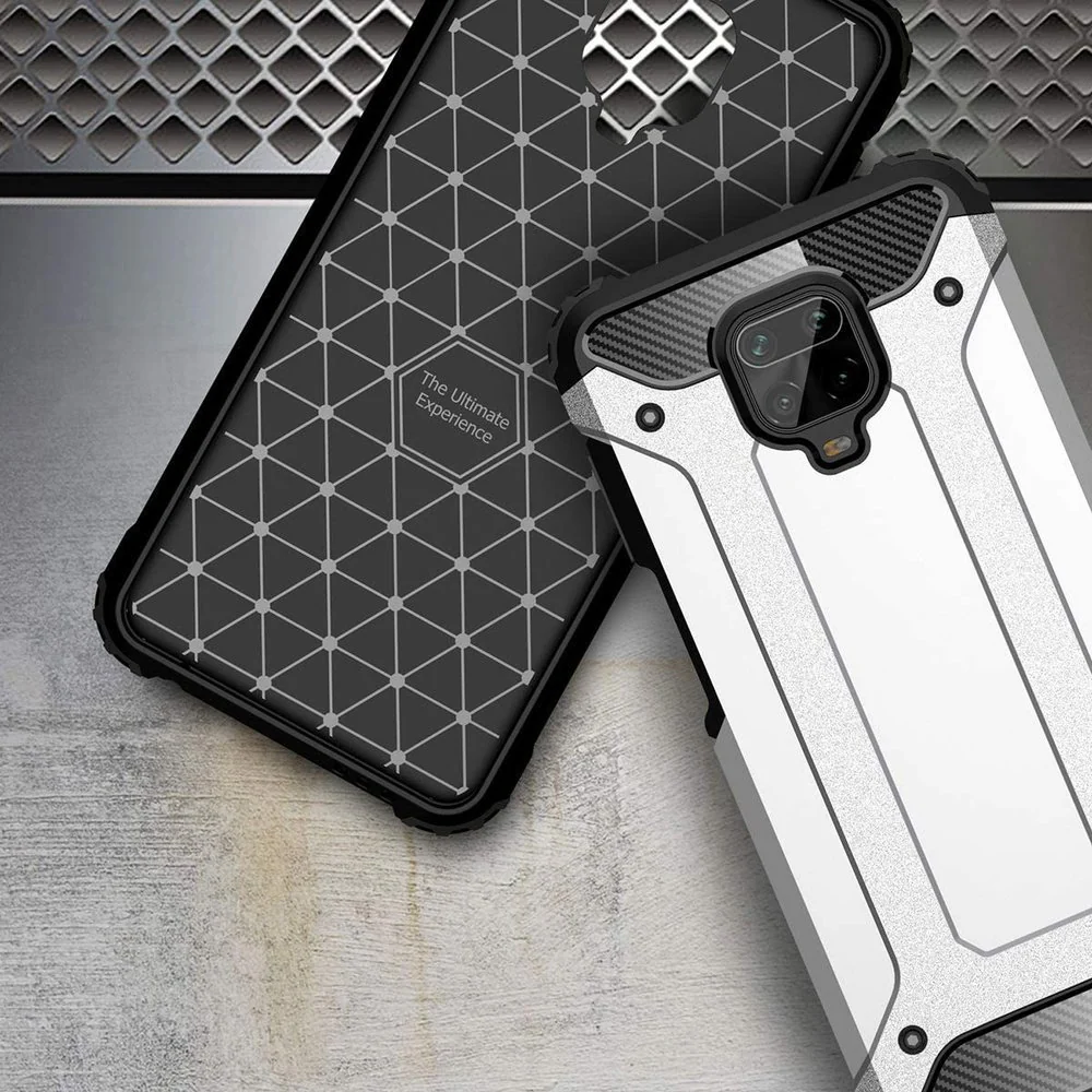 Case for Xiaomi Redmi Note 9S / Note 9 Pro / Note 9 Pro Max, Techsuit, Hybrid Armor, Black - Image 4
