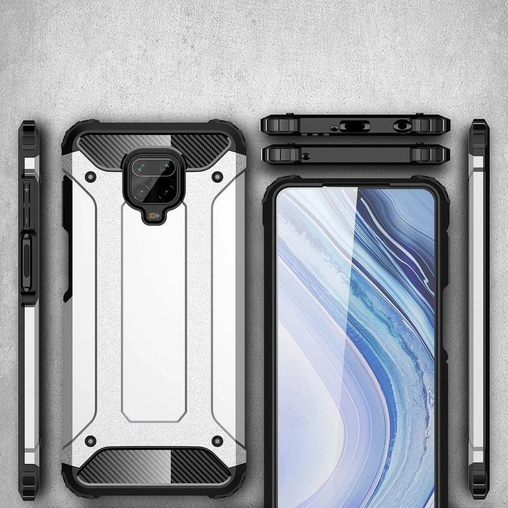 Case for Xiaomi Redmi Note 9S / Note 9 Pro / Note 9 Pro Max, Techsuit, Hybrid Armor, Black - Image 5