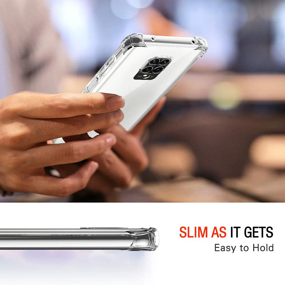 Case for Xiaomi Redmi Note 9S / Note 9 Pro / Note 9 Pro Max, Techsuit, Shockproof Clear, Transparent - Image 2
