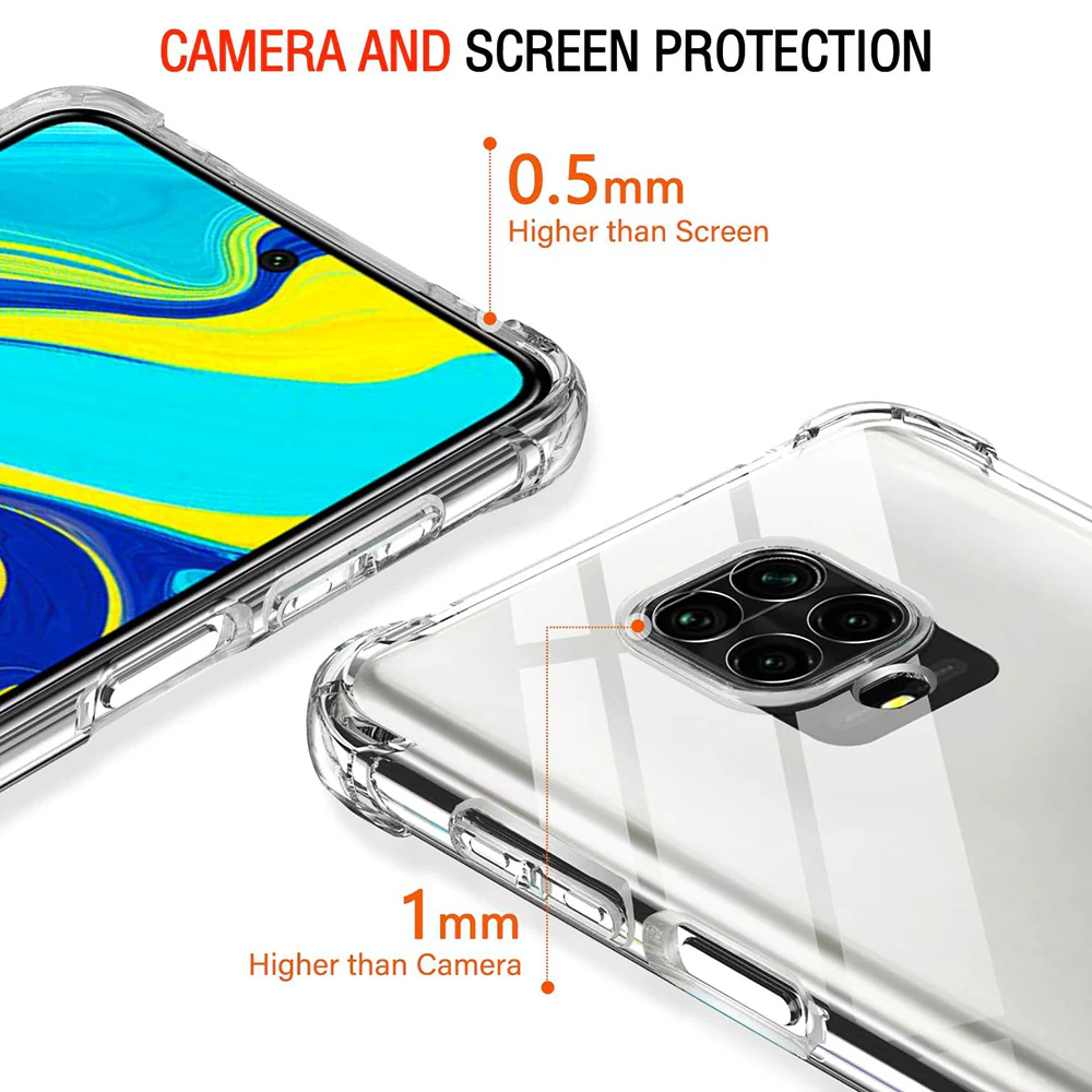 Case for Xiaomi Redmi Note 9S / Note 9 Pro / Note 9 Pro Max, Techsuit, Shockproof Clear, Transparent - Image 3
