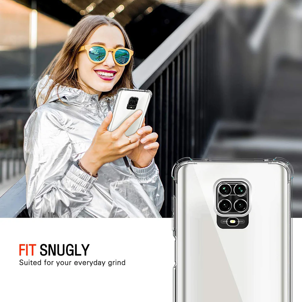 Case for Xiaomi Redmi Note 9S / Note 9 Pro / Note 9 Pro Max, Techsuit, Shockproof Clear, Transparent - Image 4