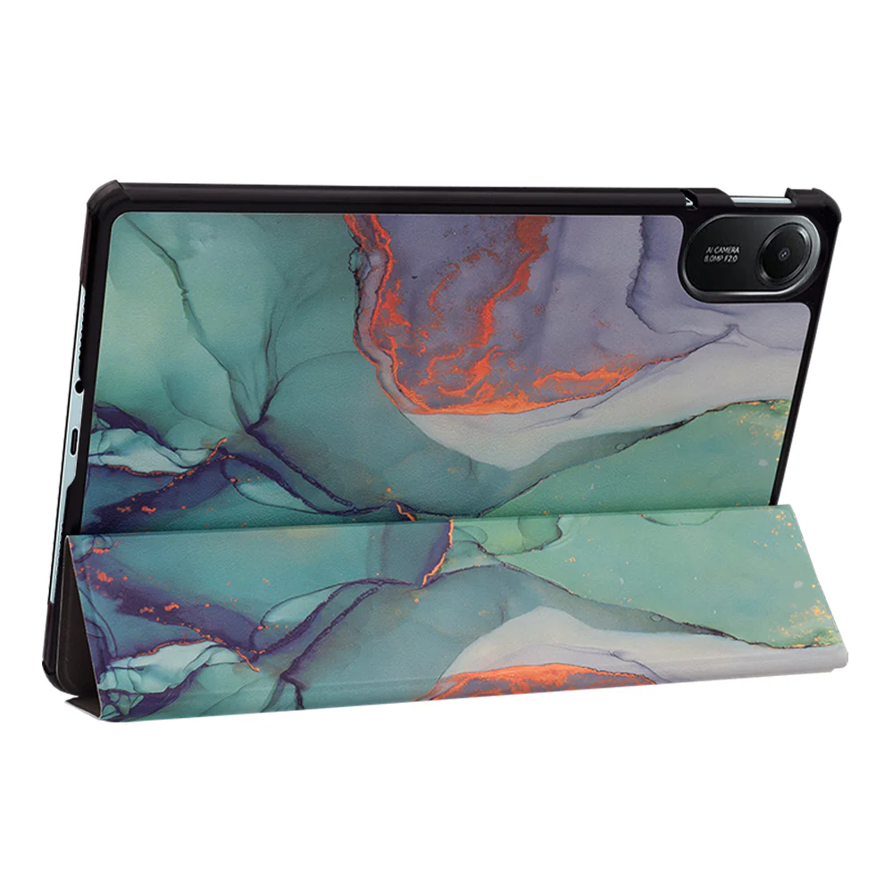 Case for Xiaomi Redmi Pad 2, Techsuit, FoldPro Green Time, Multicolor - Image 2