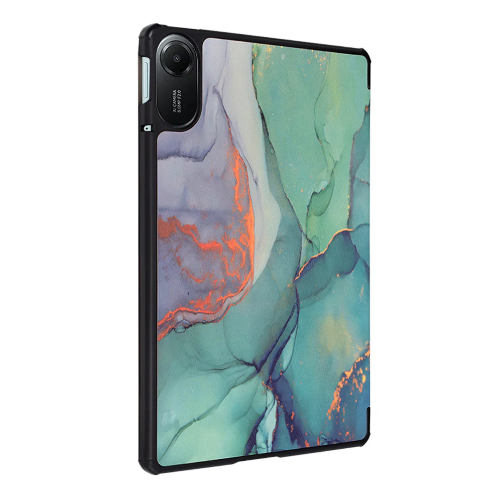 Case for Xiaomi Redmi Pad 2, Techsuit, FoldPro Green Time, Multicolor - Image 4