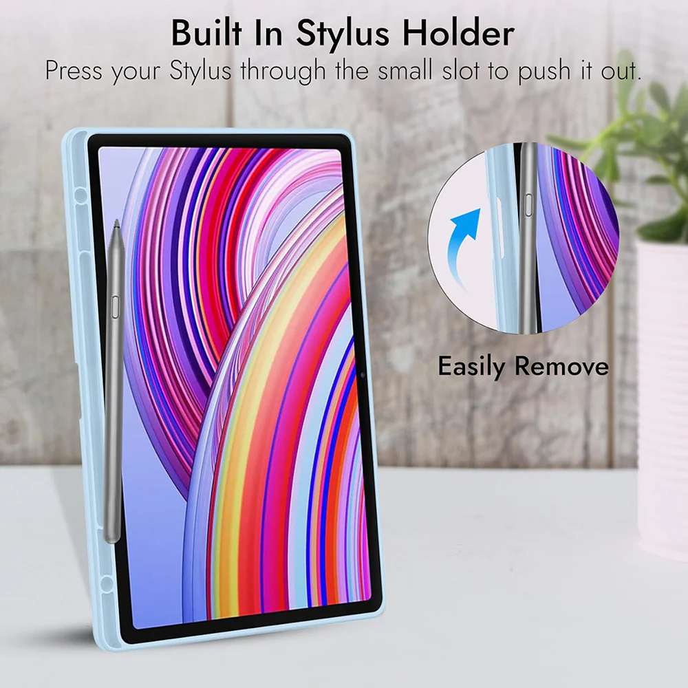 Case for Xiaomi Redmi Pad Pro / Pad / Pad Pro 5G, Techsuit, Flex Trifold, Gray - Image 4