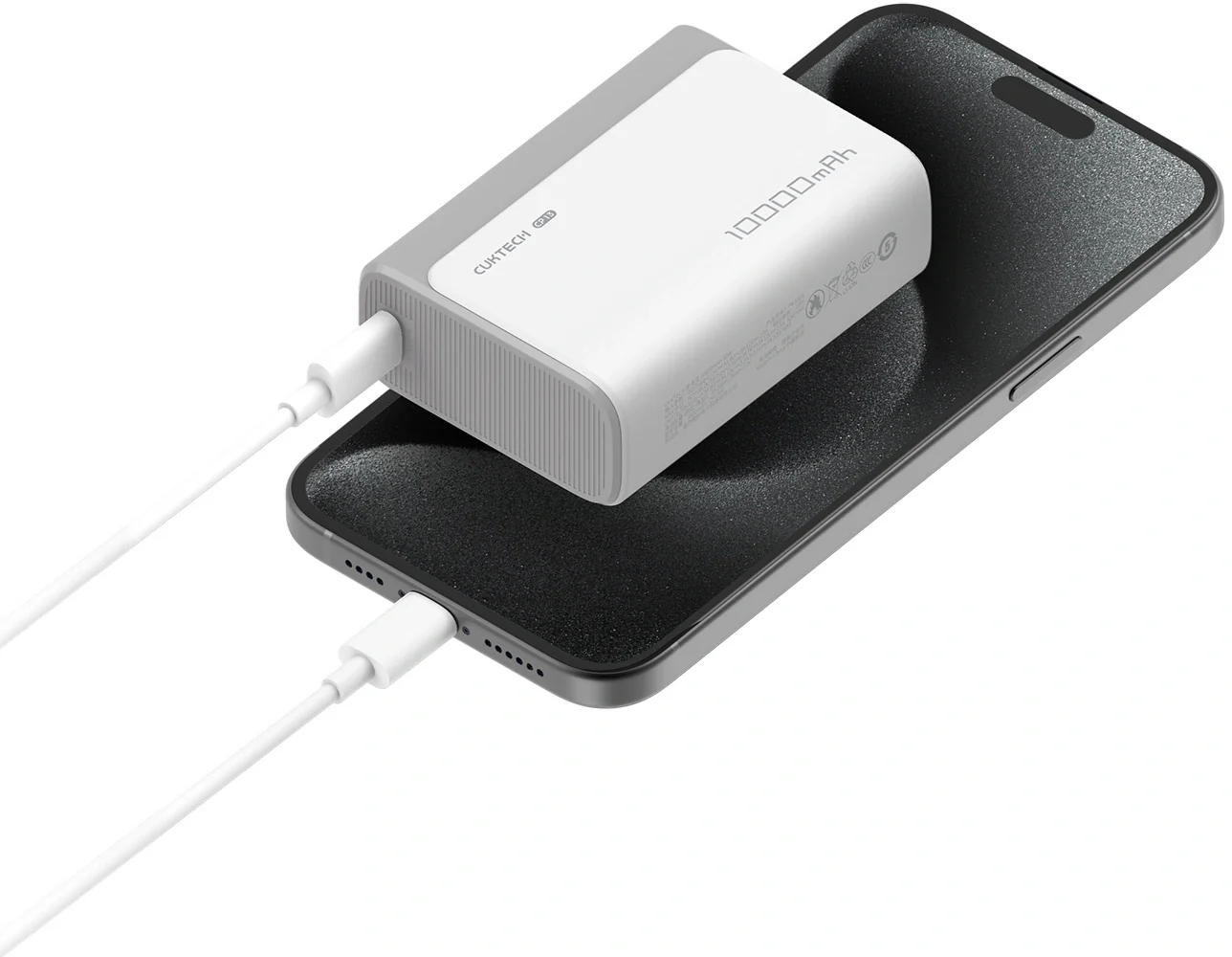 Cuktech CP13 External Battery, 10000mAh, 30W, QC + PD, 1 x USB-A - 1 x USB-C, Gray - Image 4