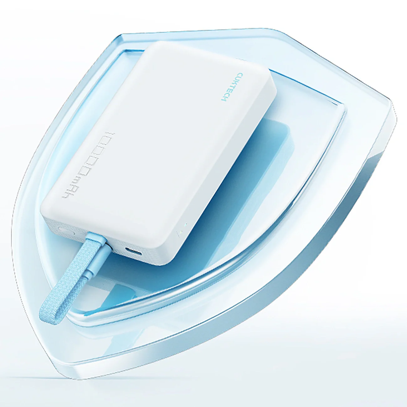 Cuktech CP132ML Wireless External Battery, 10000mAh, 22.5W, PD + QI, 2 x USB-C, White - Image 9