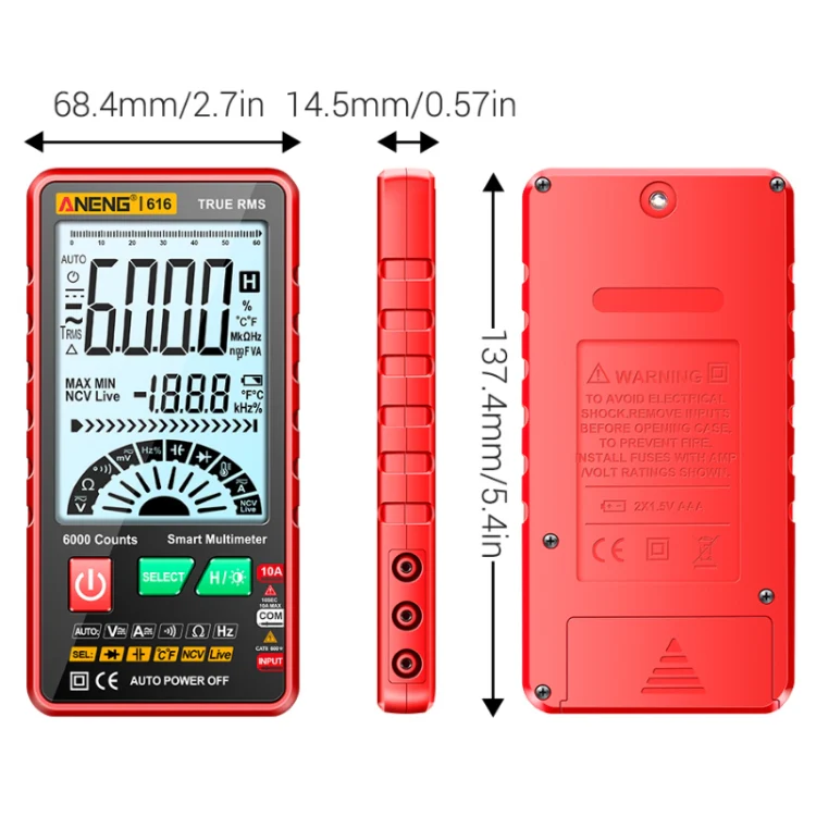 Digital Measuring Device ANENG 616 - Image 3