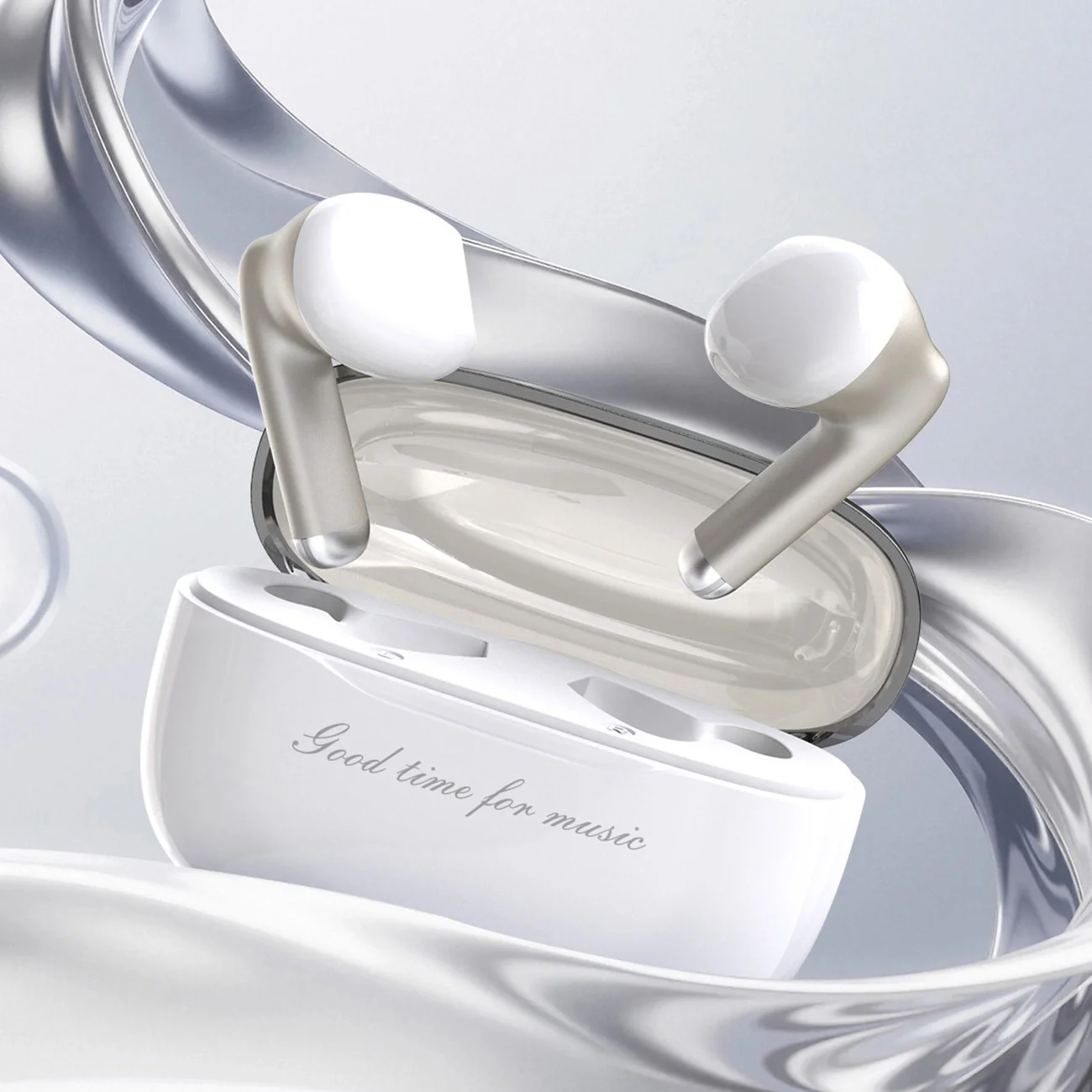 Dudao U8 Bluetooth Handsfree, TWS, White - Image 2
