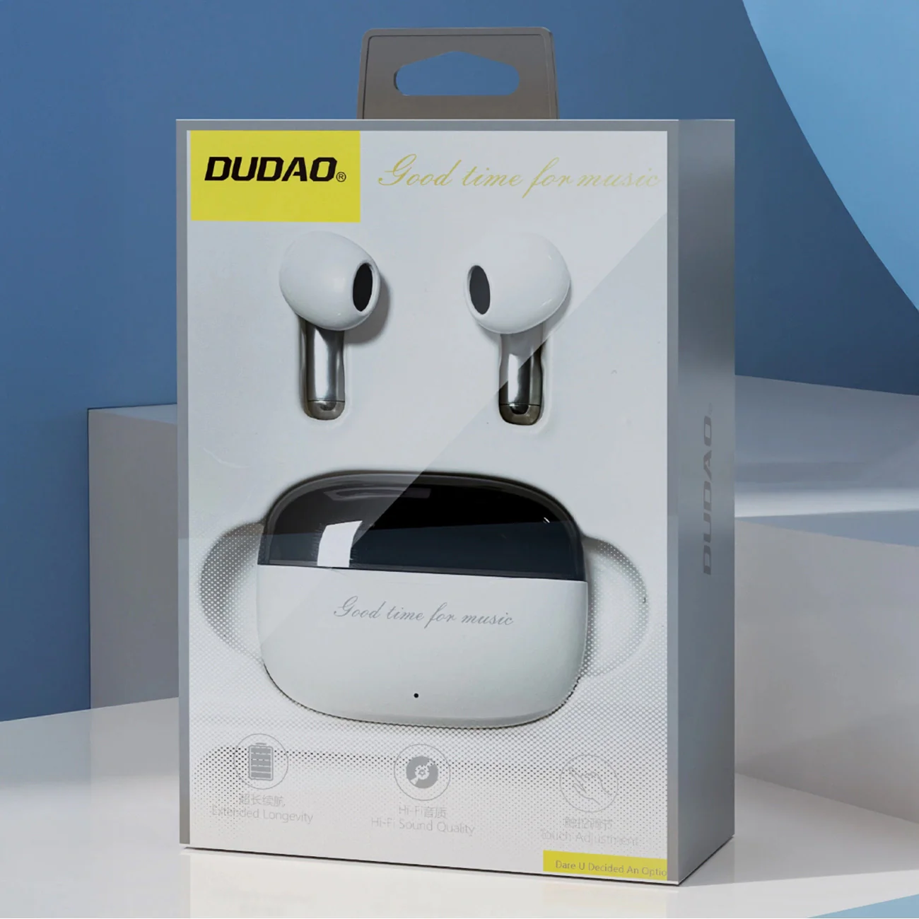 Dudao U8 Bluetooth Handsfree, TWS, White - Image 4