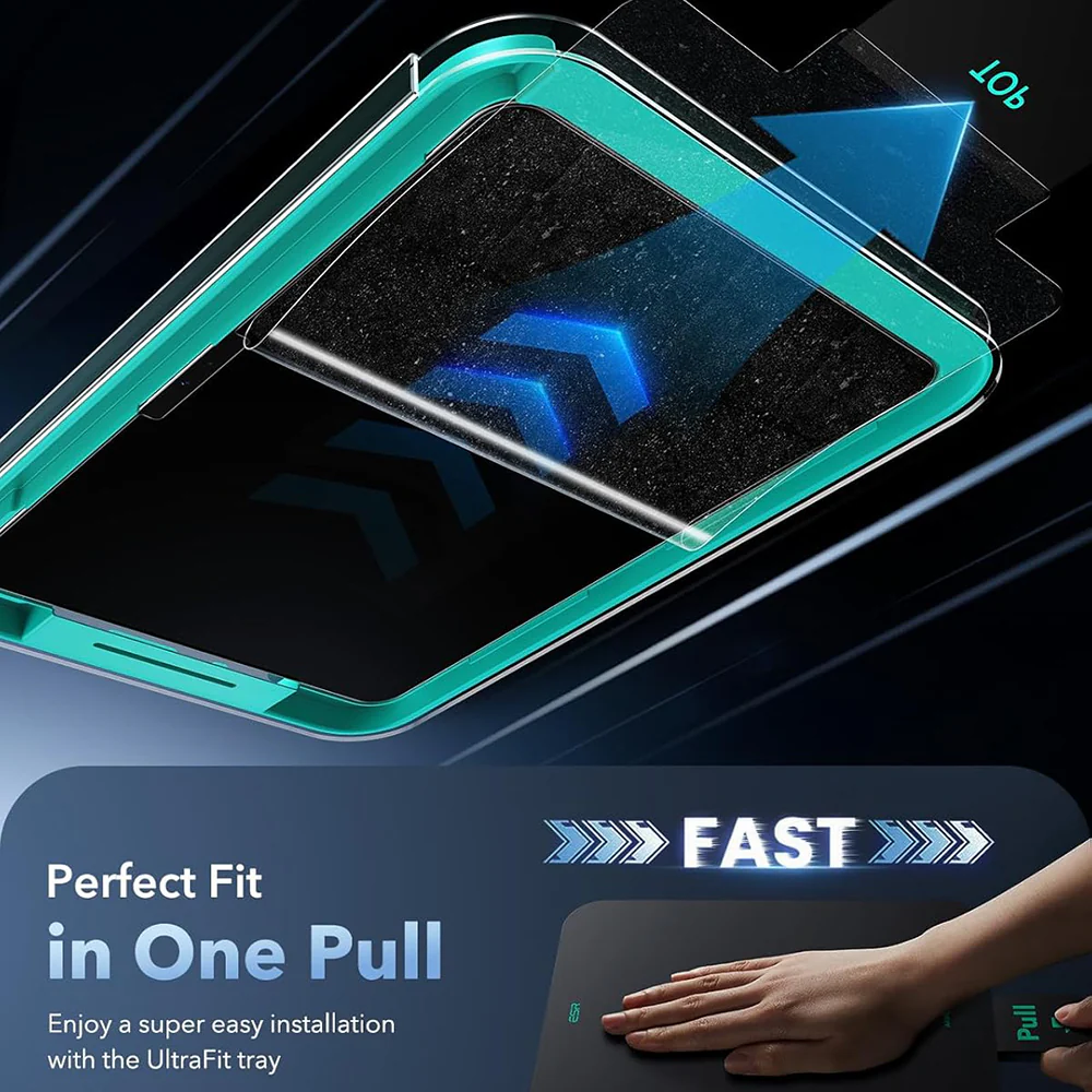 ESR Armorite Paper Feel UltraFit Screen Protector for Apple iPad (2025) / (2022), Tempered Glass, Full Glue, Set of 2 Pieces - Image 3