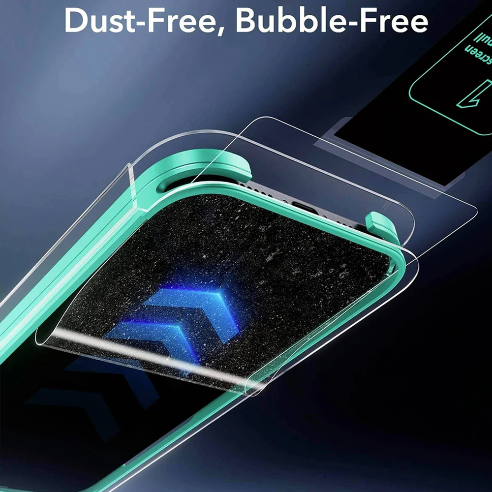 ESR Armorite UltraFit Screen Protector for Apple iPhone 17 Pro Max, Tempered Glass, Full Glue, Set of 2 Pieces, Black - Image 6