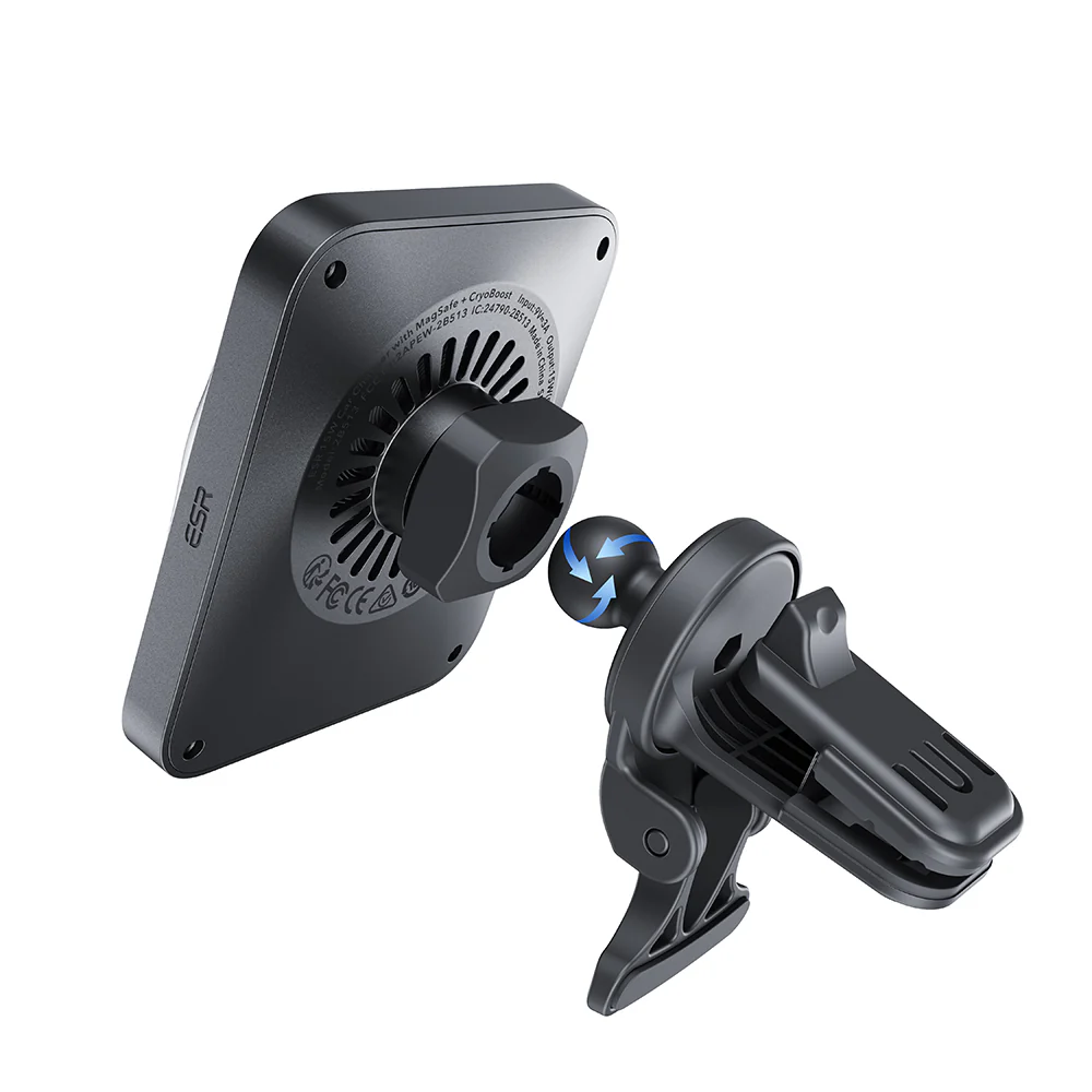 ESR CryoBoost Wireless Car Charger, 15W, 1.67A, Silver - Image 4