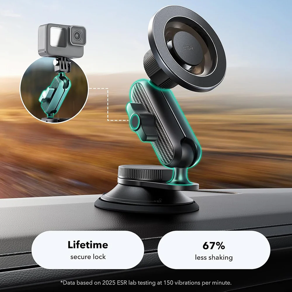 ESR OmniLock Dash Magnetic Car Holder, Universal, Black - Image 3