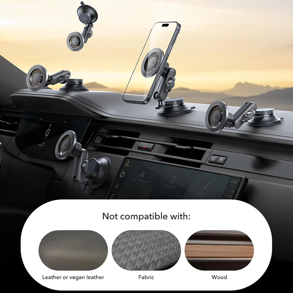 ESR OmniLock Dash Magnetic Car Holder, Universal, Black - Image 5