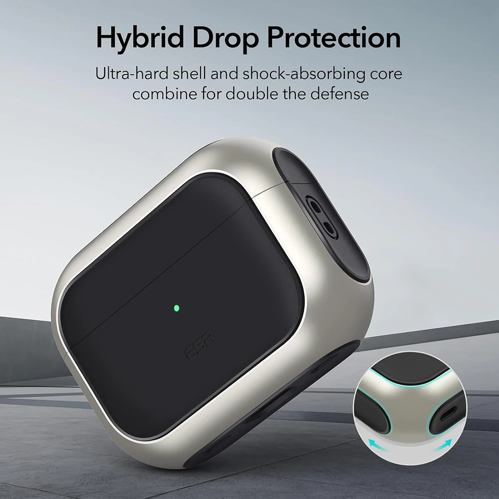 ESR Orbit Hybrid Case for Apple AirPods 4, White - Image 2