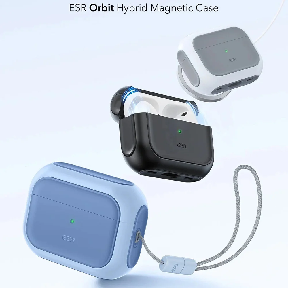 ESR Orbit Hybrid Case for Apple AirPods Pro 3, Blue - Image 2