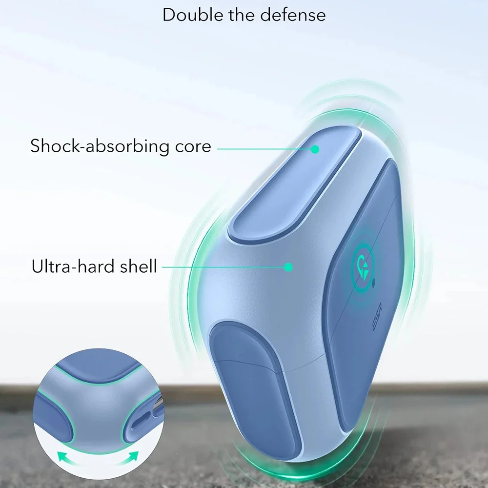 ESR Orbit Hybrid Case for Apple AirPods Pro 3, Blue - Image 3