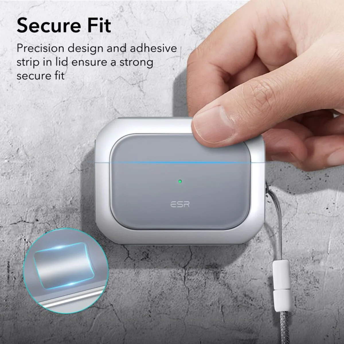ESR Orbit Hybrid Case for Apple Airpods Pro 3, White - Image 7