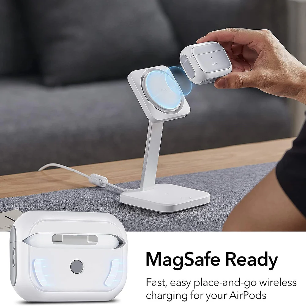 ESR Orbit Hybrid Case for Apple AirPods Pro Series, White - Image 7