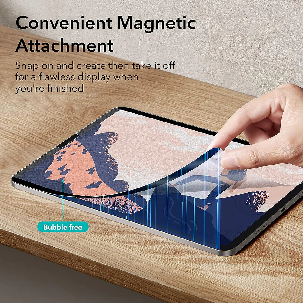 ESR Paper Feel Magnetic Screen Protector for Apple iPad Air 13 (2026) / Air 13 (2025) / Air 13 (2024), Plastic - Image 2