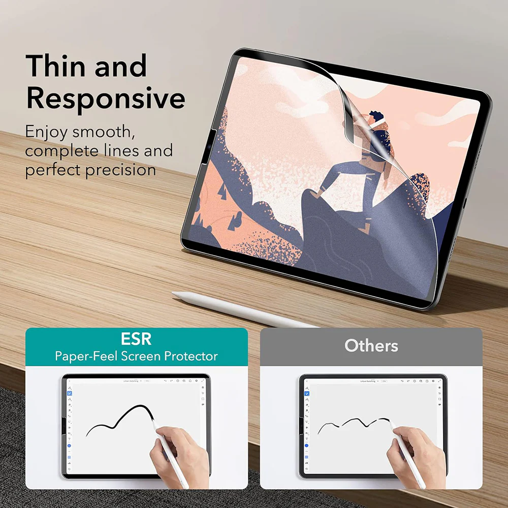 ESR Paper Feel Magnetic Screen Protector for Apple iPad Air 13 (2026) / Air 13 (2025) / Air 13 (2024), Plastic - Image 6