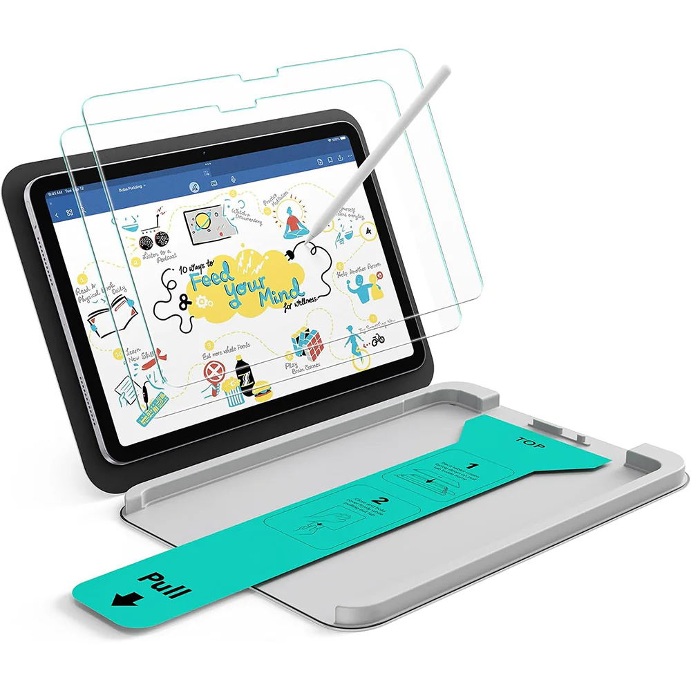 ESR Paper Feel UltraFit Screen Protector for Apple iPad Air 13 (2026) / Air 13 (2025) / Air 13 (2024), Plastic, Set of 2 pieces