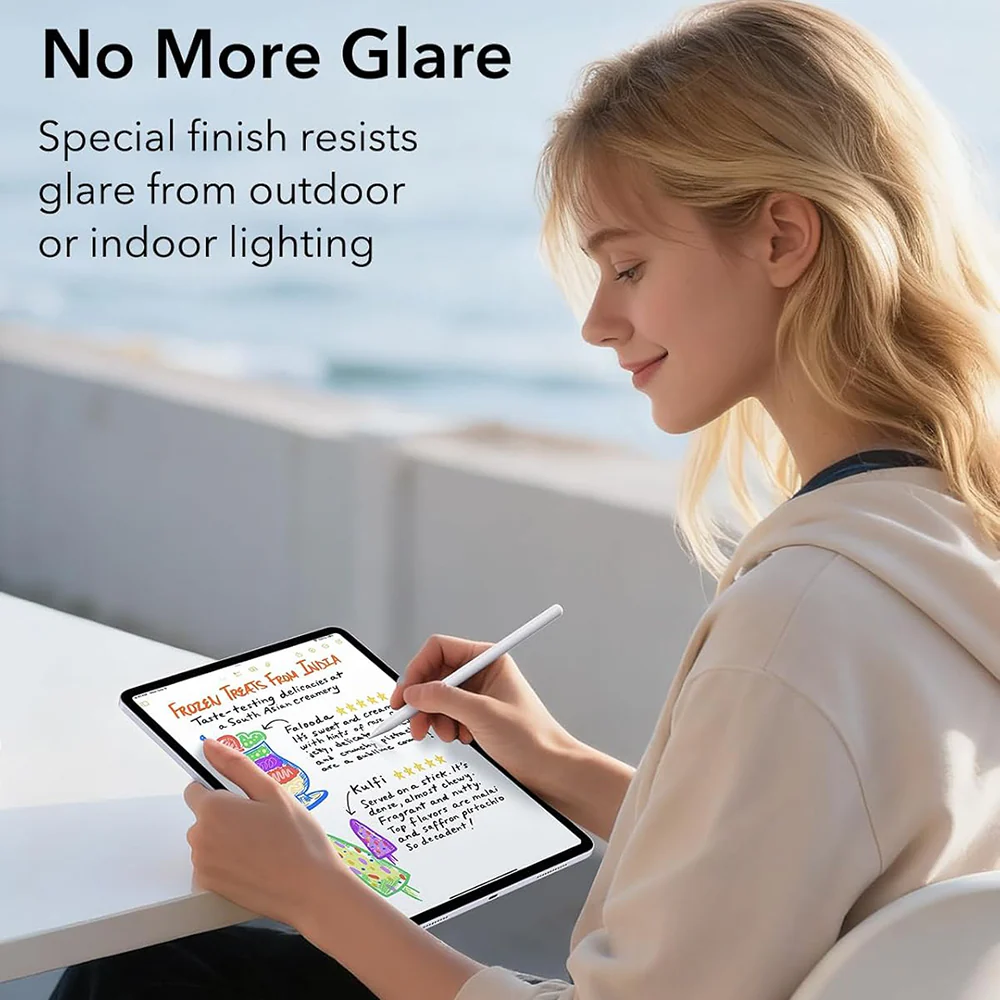 ESR Paper Feel UltraFit Screen Protector for Apple iPad Air 13 (2026) / Air 13 (2025) / Air 13 (2024), Plastic, Set of 2 pieces - Image 6