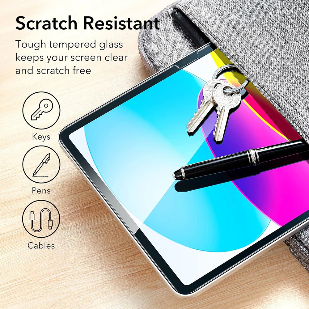 ESR Screen Protector for Apple iPad (2025) / (2022), Tempered Glass, Full Glue, Set of 2 Pieces - Image 4